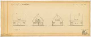 Einfamilienhaus: 4 Ansichten 1:100 L. 20