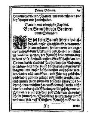 Cap. 41. Von Brantwein Brawen und Schencken.