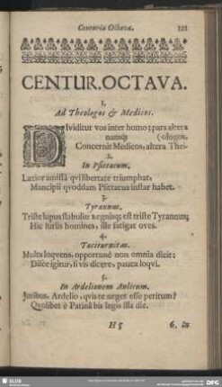 Centur. Octava