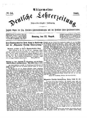 Herr Seminardirektor Ferd. Lentz in Karlsruhe und die "Allgemeine Deutsche Lehrerzeitung"