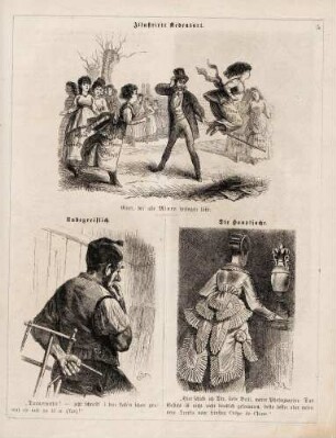 "Illustrirte Redensart" "Unbegreiflich" "Die Hauptsache"