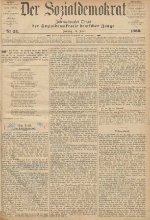 No 24. Sonntag, 13. Juni. 1880.