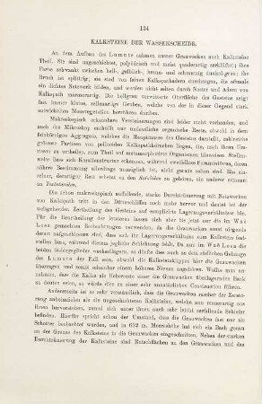 Kalksteine der Wasserscheide