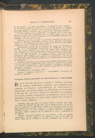 Congreso Latino-americano de Universitarios e Intelectuales