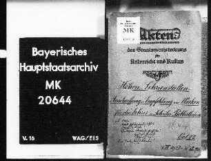 Empfehlung und Anschaffung etc. von Werken für die Bibliotheken der Mittelschulen (Lehrer- und Schülerbibliotheken)