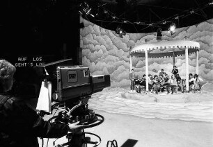 Proben für die Fernsehsendung "Auf los geht´s los"