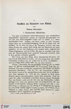 Studien zu Heinrich von Kleist