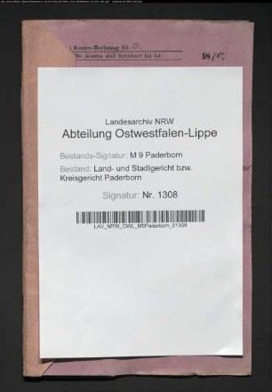 Erblasser: Schleppner, Anna Maria, geb. Kaup; Ehepartner: Schleppner, Franz: