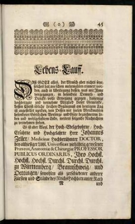 45-68, Lebens-Lauff.