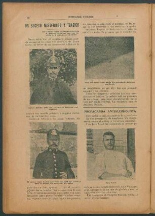 Un suceso misterioso y trágico