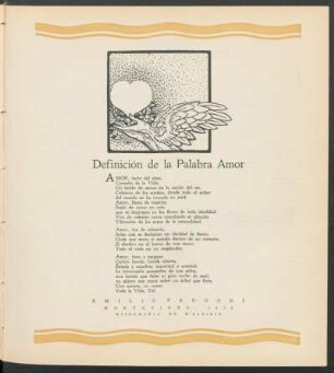 Definición de la Palabra Amor : Xilografía de D'Alvisio