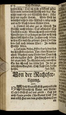 Von der Rechtfertigung.