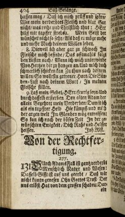 Von der Rechtfertigung.