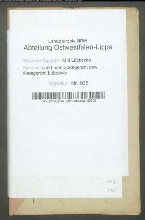 Erblasser: Möller, Friedrich Wilhelm; Erblasser: Möller, Marie Louise, geb. Lücker: