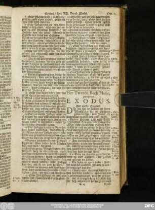 Het Tweede Boek Mosis, genaemt Exodus.