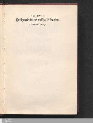 Herrschergestalten des deutschen Mittelalters