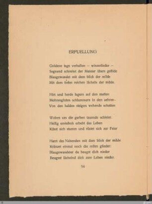Erfuellung