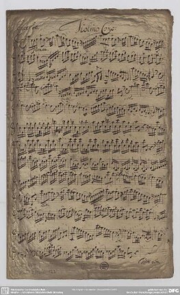 Concertos - Mus.2392-O-13a : vl, strings, bc - a; TWV 51: a 2