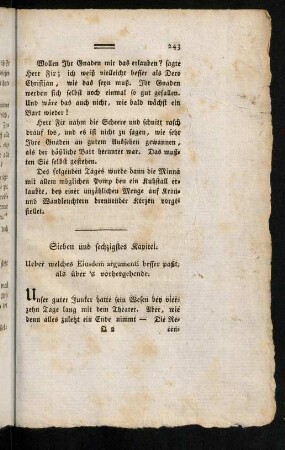 243-270, Sieben und sechzigstes Kapitel. - Neun und Sechzigstes Kapitel.