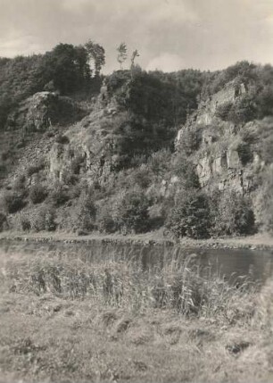 Mittelsächsisches Bergland. Zschopautal an der Fähre bei Falkenhain (seit 1930 vom Stausee Kriebstein überflutet)