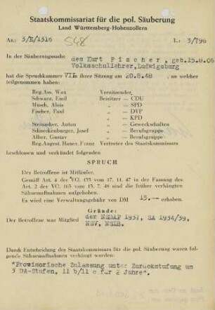 Fischer, Kurt