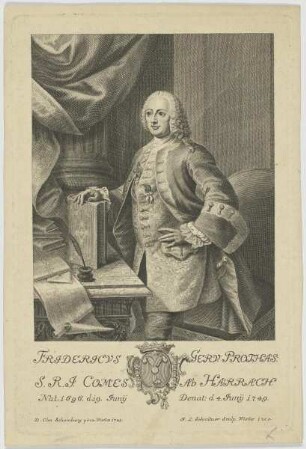 Bildnis des Fridericvs Gerv. Prothas. ab Harrach