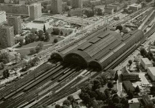Dresden, Hauptbahnhof, Luftbild