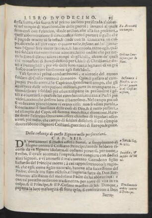 Cap. XIII. Della costanza di questo Signor nelle persecutioni