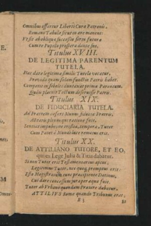 Titulus XVIII. De Legitima Parentum Tutela.