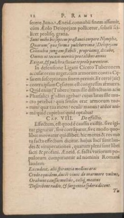 Cap. VIII. De effectis.