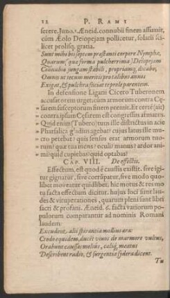 Cap. VIII. De effectis.
