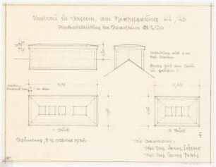 Haus Darré, Berlin-Dahlem Umbau: Schornsteine 1.20