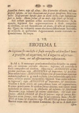 Erotema I.