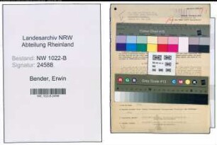 Entnazifizierung Erwin Bender , geb. 25.05.1904 (Schreiner)
