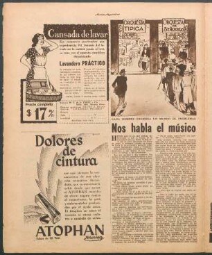 Nos habla el músico : Cada hombre encierra un mundo de problemas