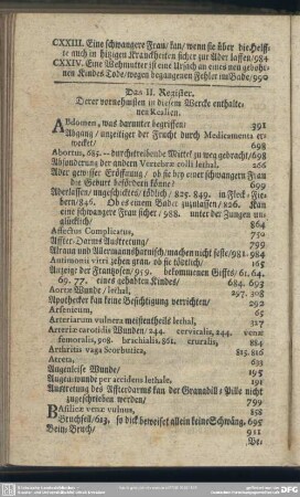 Das II. Register. Derer vornehmsten in diesem Wercke enthaltenen Realien