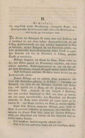 II. Rechtsfall, ...