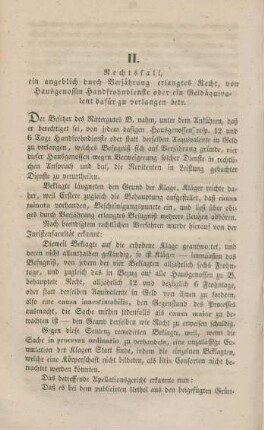 II. Rechtsfall, ...
