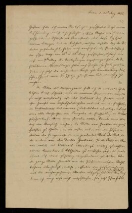 10: Brief von Friedrich August Biener an Gustav Hugo, Berlin, 25.8.1827
