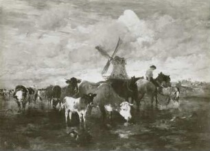 Viehtränke bei der Windmühle