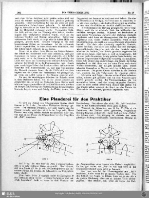 Eine Plauderei für den Praktiker
