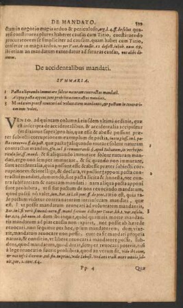De accidentalibus mandati.