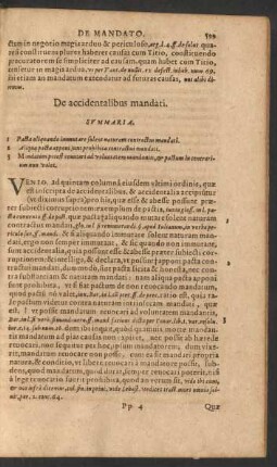 De accidentalibus mandati.
