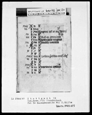 Lateinisch-französisches Stundenbuch — Monatsbild Juni, Folio 6recto
