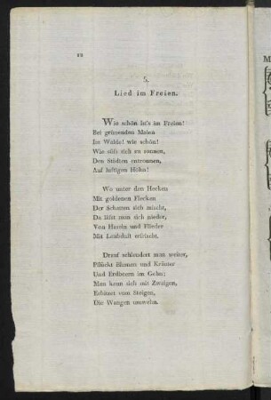 5. Lied im Freien