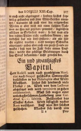 Ein und zwanzigstes Capitul.
