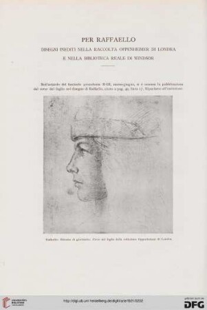 24: Per Raffaello, [2] : disegni inediti nella Raccolta Oppenheimer di Londra e nella Biblioteca reale di Windsor
