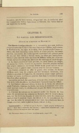 Chapitre II. La Gaule. Les Mérovingiens