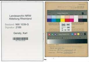 Entnazifizierung Karl Gensty , geb. 14.11.1898 (Arbeiter)