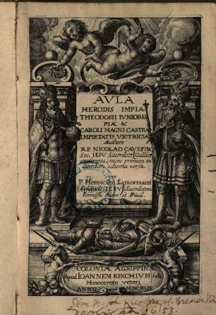 Aula Herodis impia : Theodosii junioris pia et Caroli Magni castra inpietatis victricia ...